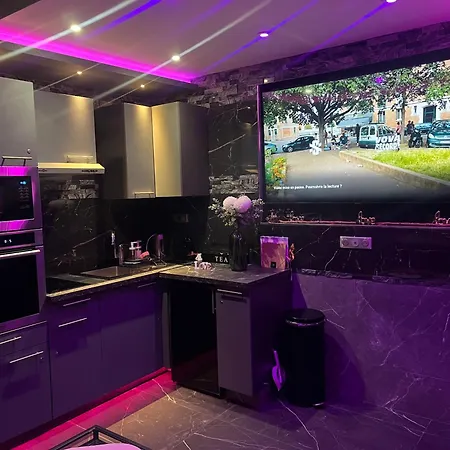 Spapurple95 Romantique Avec Jacuzzi Privatif Apartamento *